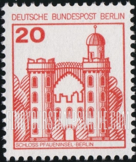 FindYourStampsValue: BERLIN - Castle Type of Germany: Pfaueninsel