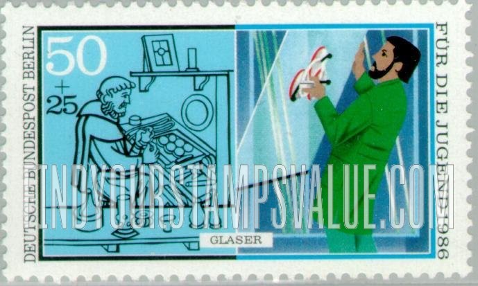 FindYourStampsValue: OCCUPATION SEMI-POSTAL - Vocational Training Type of 1986: Glazier
