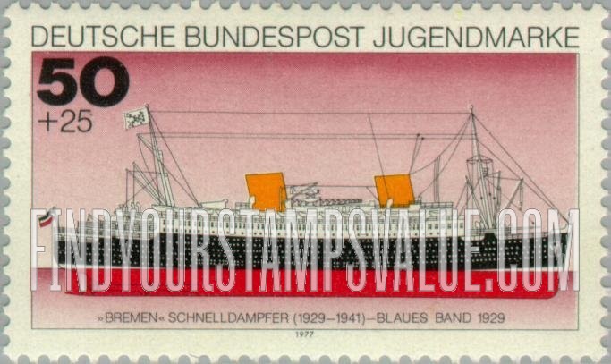 FindYourStampsValue: SEMI-POSTAL - Historic Ships: Bremen, 1929