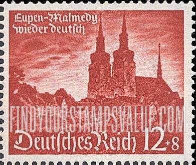 FindYourStampsValue: SEMI-POSTAL - View of Eupen