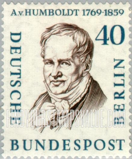 FindYourStampsValue: BERLIN - Portraits: Alexander von Humboldt, naturalist and geographer
