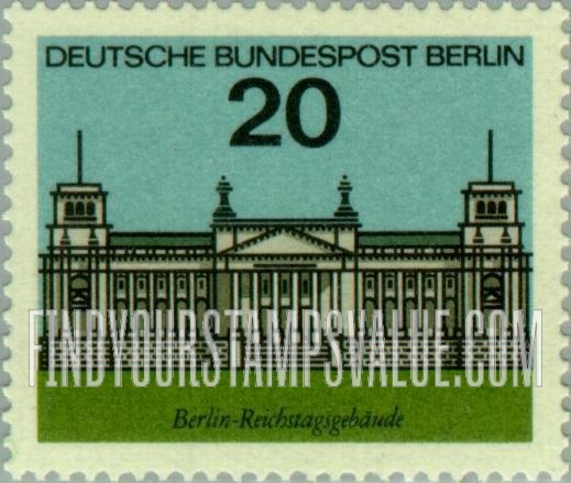 FindYourStampsValue: BERLIN - Reichstag Building, Berlin: Capitals Type of Germany