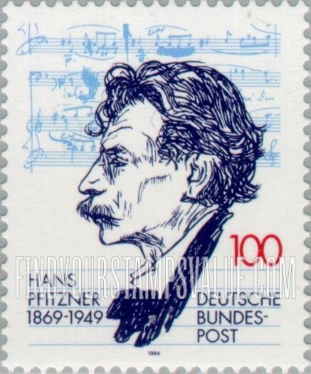 FindYourStampsValue: Hans Pfitzner (1869-1949), Composer, Conductor