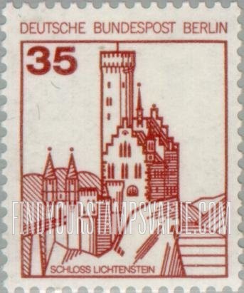 FindYourStampsValue: BERLIN - Castle Type of Germany: Lichtenstein