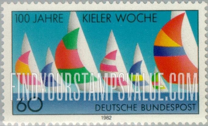 FindYourStampsValue: Kiel Regatta Week Centenary