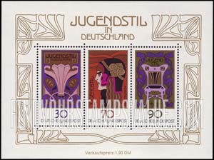 FindYourStampsValue: 75th Anniversary of the First German Art Nouveau Exhibition - German Art Nouveau