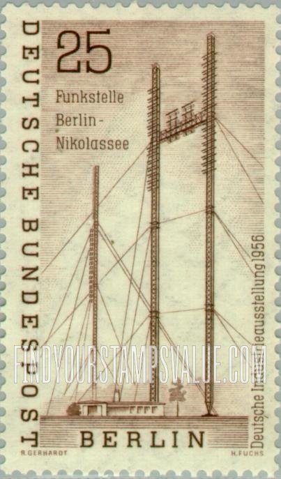 FindYourStampsValue: BERLIN - Radio Station, Berlin-Nikolassee