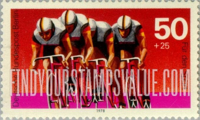 FindYourStampsValue: OCCUPATION SEMI-POSTAL - Sports Type of 1978: Bicycling