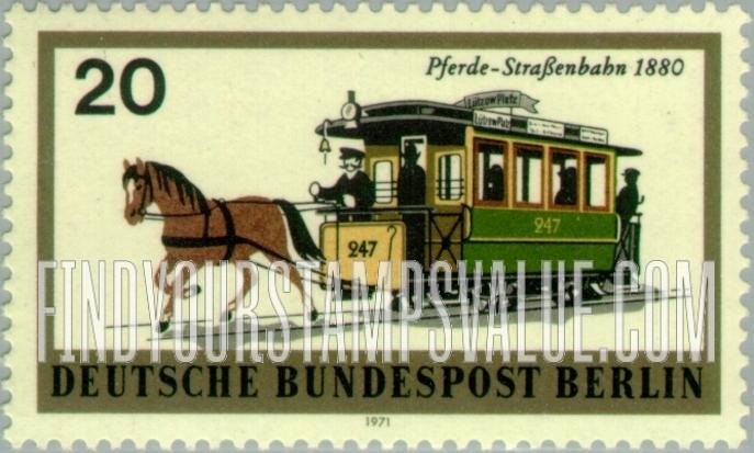 FindYourStampsValue: BERLIN - Horsedrawn trolley