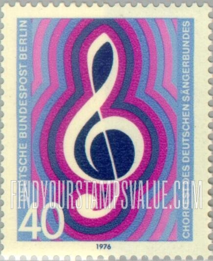 FindYourStampsValue: BERLIN - Treble Clef