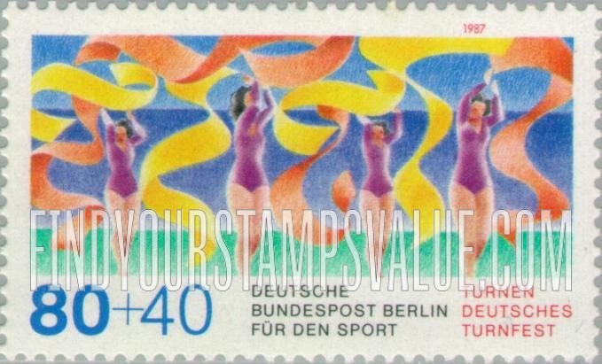 FindYourStampsValue: OCCUPATION SEMI-POSTAL - Sports Championships Type of 1987: Gymnastics