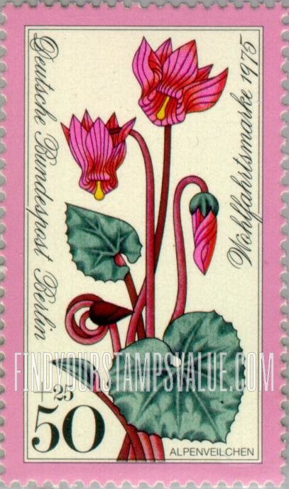 FindYourStampsValue: OCCUPATION SEMI-POSTAL - Flower Type of 1975: Cyclamen