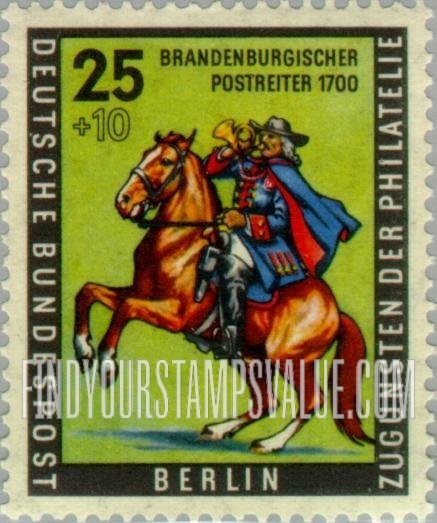 FindYourStampsValue: OCCUPATION SEMI-POSTAL - Postrider of Brandenburg, 1700