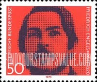 FindYourStampsValue: 150th Birth Anniversary of Friedrich Engels, Socialist, Collaborator with Marx