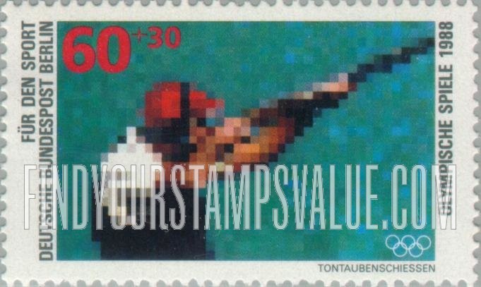 FindYourStampsValue: OCCUPATION SEMI-POSTAL - Sports Type of 1988: Trapshooting