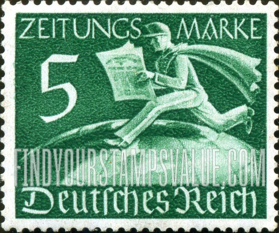 FindYourStampsValue: NEWSPAPER - Newsboy and Globe