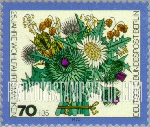 FindYourStampsValue: OCCUPATION SEMI-POSTAL - Flower Type of 1974: Winter flowers