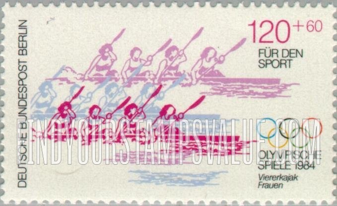 FindYourStampsValue: OCCUPATION SEMI-POSTAL - Olympic Type of 1984: Kayak