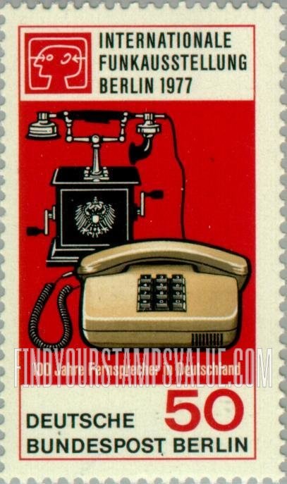 FindYourStampsValue: BERLIN - Telephones, 1905 and 1977