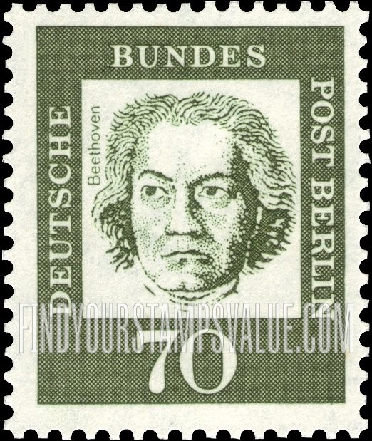 FindYourStampsValue: BERLIN - Portraits: Ludwig van Beethoven
