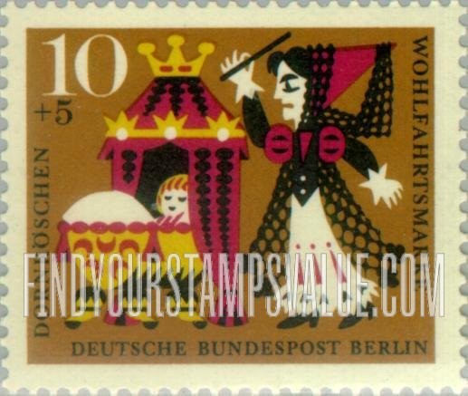 FindYourStampsValue: OCCUPATION SEMI-POSTAL - Fairy Tale Type of 1960: Various Scenes from Sleeping Beauty