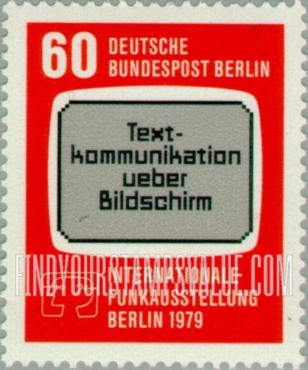 FindYourStampsValue: BERLIN - TV screen, emblem