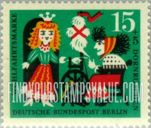 FindYourStampsValue: OCCUPATION SEMI-POSTAL - Fairy Tale Type of 1960: Various Scenes from Sleeping Beauty