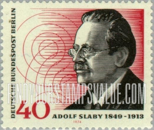 FindYourStampsValue: BERLIN - Adolf Slaby and Waves