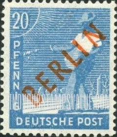 FindYourStampsValue: BERLIN - Sower: Stamps of Germany 1947-48 with “a” Overprint in Red
