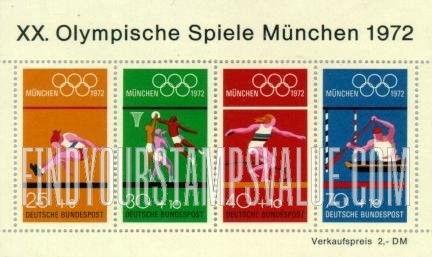 FindYourStampsValue: SEMI-POSTAL - Olympic Games Type of 1972