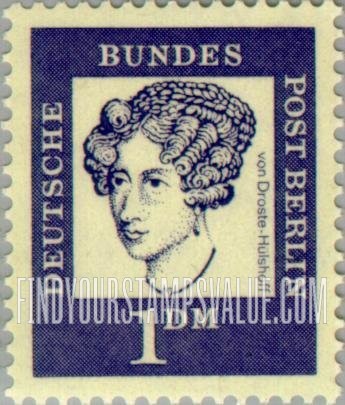 FindYourStampsValue: BERLIN - Portraits: Annette von Droste-Hülshoff