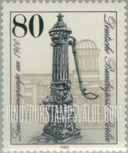 FindYourStampsValue: BERLIN - Various street pumps and fire hydrants, 1900