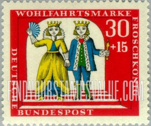 FindYourStampsValue: SEMI-POSTAL - Various Scenes from The Princess and the Frog: Fairy Tale Type of 1965