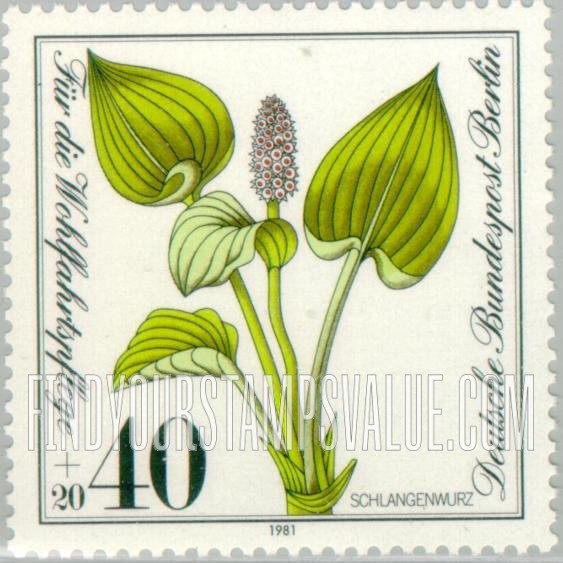 FindYourStampsValue: OCCUPATION SEMI-POSTAL - Plant Type of 1981: Common bistort