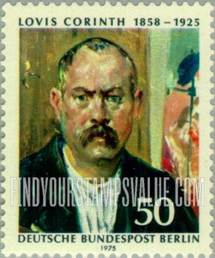 FindYourStampsValue: BERLIN - Lovis Corinth (1858-1925), Self-portrait, 1900