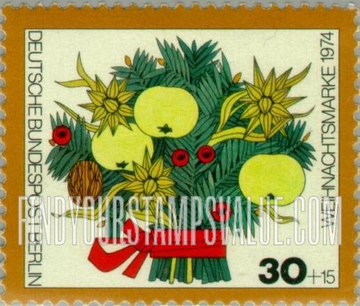 FindYourStampsValue: OCCUPATION SEMI-POSTAL - Christmas: Christmas bouquet