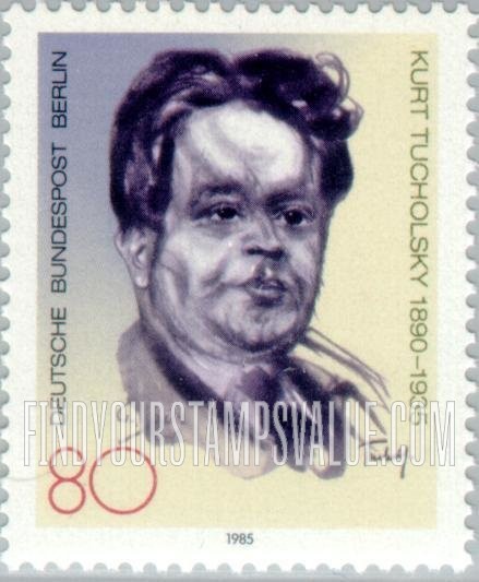 FindYourStampsValue: BERLIN - Kurt Tucholsky (1890-1935), Novelist, Journalist