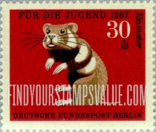 FindYourStampsValue: OCCUPATION SEMI-POSTAL - Animal Type of 1966: Hamster