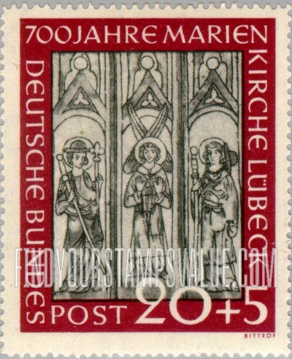 FindYourStampsValue: SEMI-POSTAL - Frescoes from Marienkirche