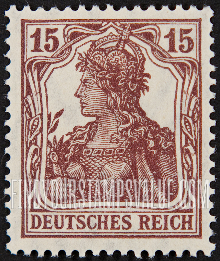 FindYourStampsValue: Germania: Germania Types of 1902-16