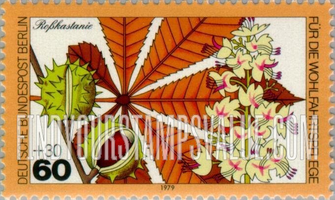 FindYourStampsValue: OCCUPATION SEMI-POSTAL - Plant Type of 1979: Horse chestnut