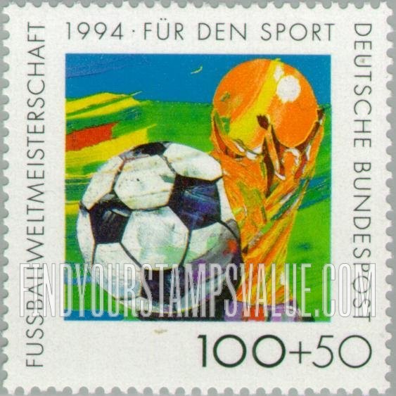 FindYourStampsValue: SEMI-POSTAL - Sports: Soccer ball, World Cup Trophy