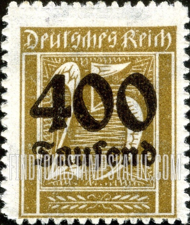 FindYourStampsValue: Numeral Value: Stamps and Types of 1922-23 Surcharged in Brown