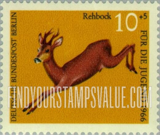 FindYourStampsValue: OCCUPATION SEMI-POSTAL - Animal Type of 1966: Roe deer