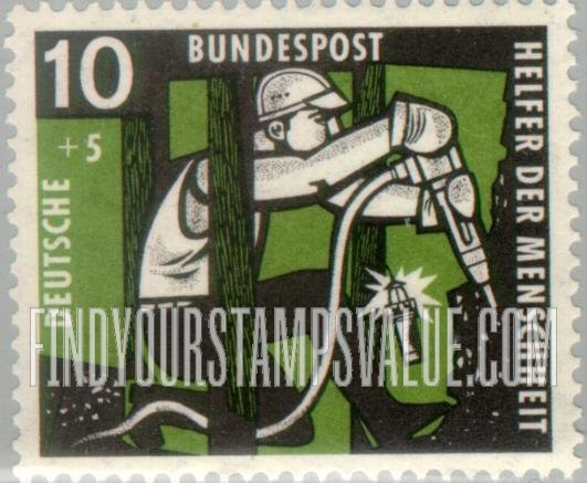 FindYourStampsValue: SEMI-POSTAL - Miner with drill