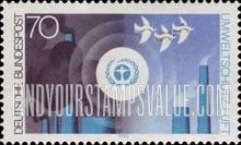 FindYourStampsValue: International Environment Protection and Environment Day - Environment Emblem and "Air"
