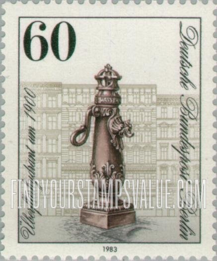 FindYourStampsValue: BERLIN - Various street pumps and fire hydrants, 1900