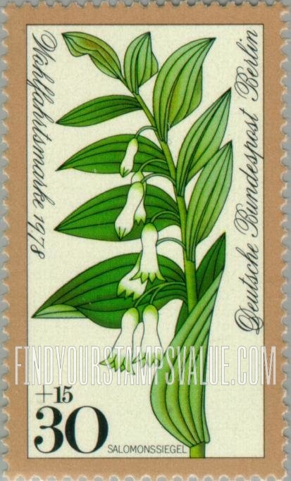 FindYourStampsValue: OCCUPATION SEMI-POSTAL - Flower Type of 1977: Solomon’s-seal
