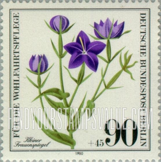 FindYourStampsValue: OCCUPATION SEMI-POSTAL - Wildflower Type of 1980: Small-flowered Venus’ looking-glass