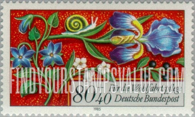 FindYourStampsValue: SEMI-POSTAL - Various ornamental borders, medieval prayer book, Prussian State Library, Berlin